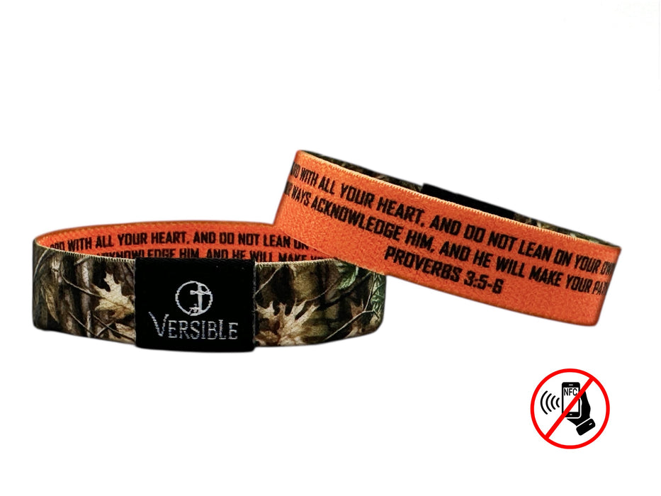 Versible® Wristbands - Forest Camo / Proverbs 3:5-6