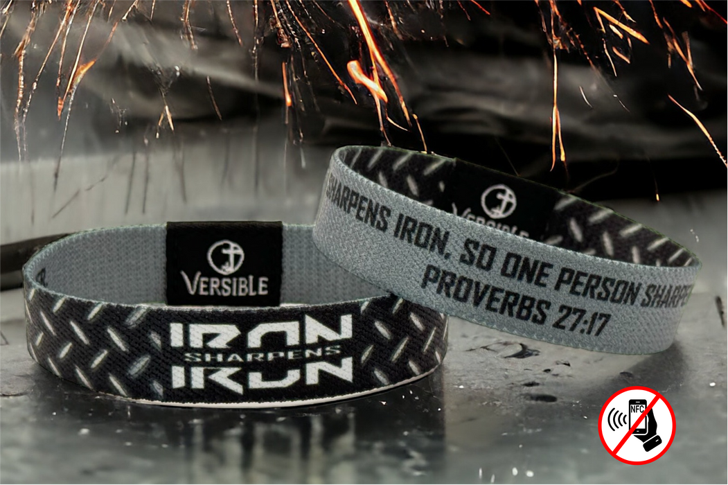 Versible® Wristbands - Iron Sharpens Iron / Proverbs 27:17
