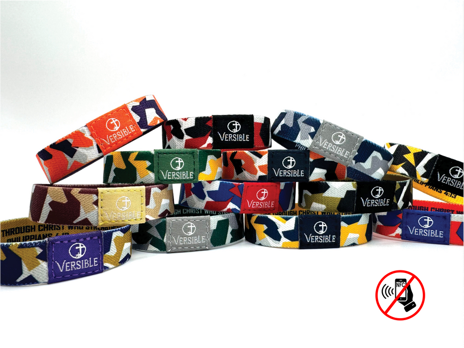 Versible® Wristbands - Team Camo / Philippians 4:13