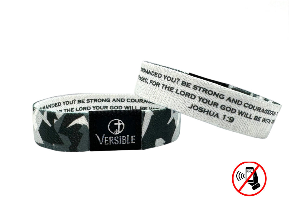 Versible® Wristbands - Stone Camo / Joshua 1:9