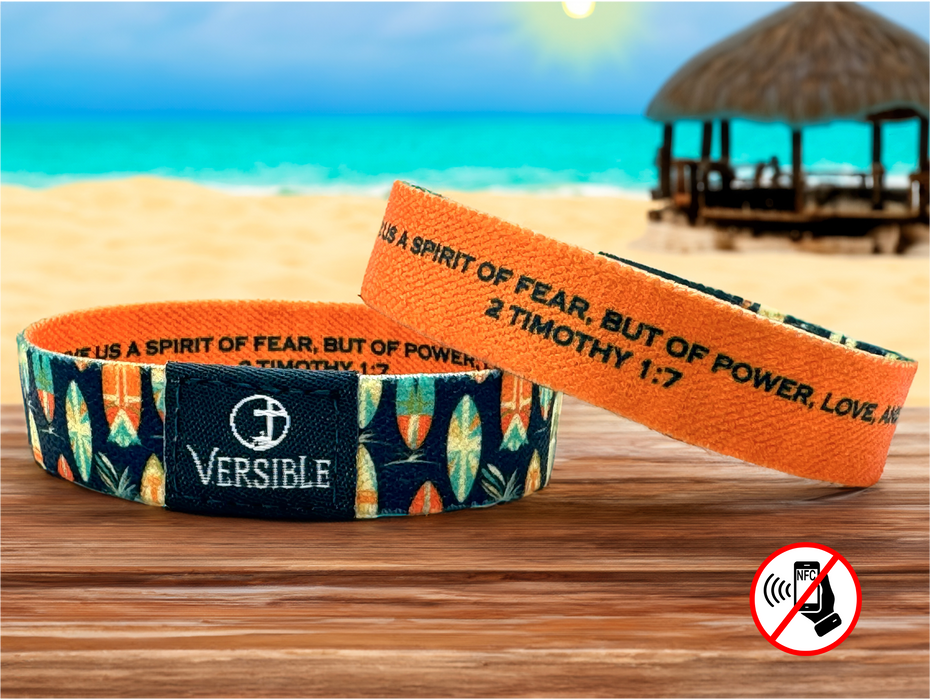Versible® Wristbands - Surf Side / 2 Timothy 1:7