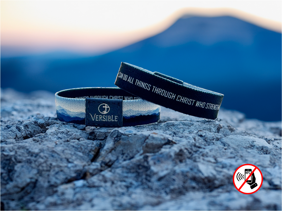 Versible® Wristbands - Mountain Horizon / Philippians 4:13