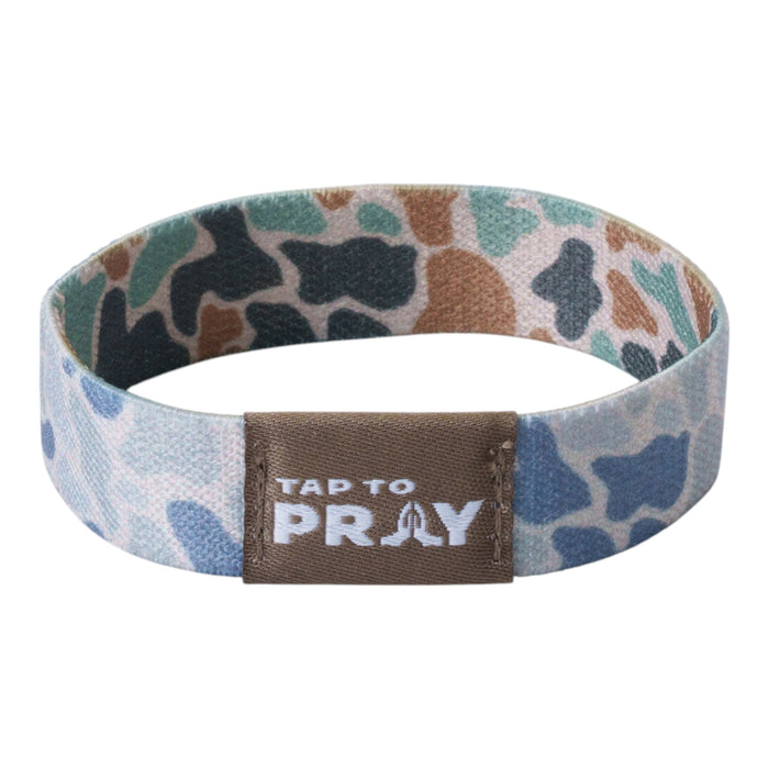 Tap To Pray® Wristband – River Rock Camo - Classic & Sage