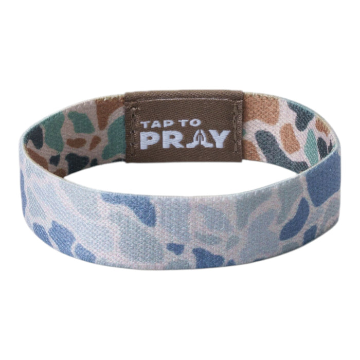 Tap To Pray® Wristband – River Rock Camo - Classic & Sage