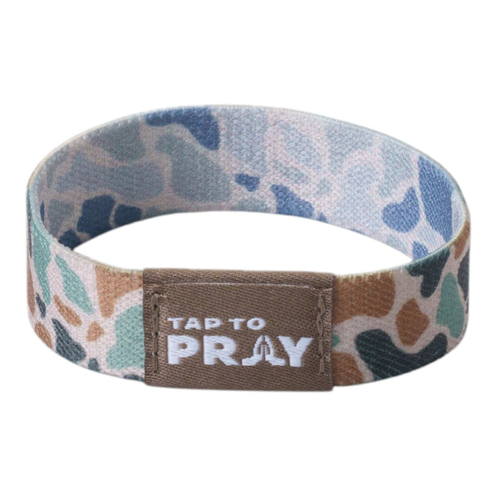 Tap To Pray® Wristband – River Rock Camo - Classic & Sage
