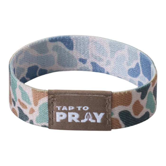 Tap To Pray® Wristband – River Rock Camo - Classic & Sage