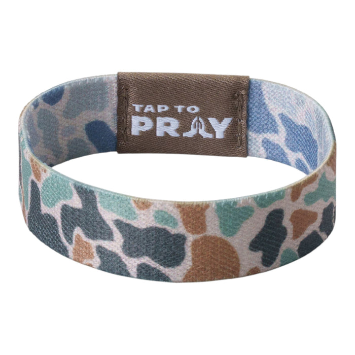 Tap To Pray® Wristband – River Rock Camo - Classic & Sage