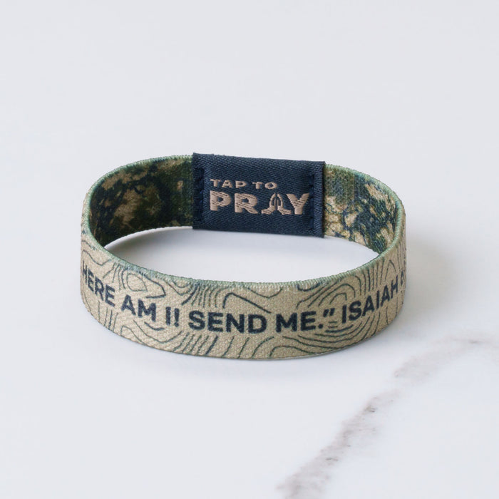 Tap To Pray™ Wristbands - Valor Camo & Isaiah 6:8