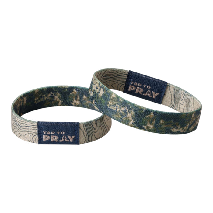 Tap To Pray® Wristband – Valor Camo