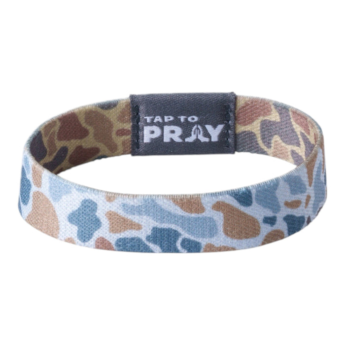 Tap To Pray® Wristband – River Rock Camo - Sahara and Copper