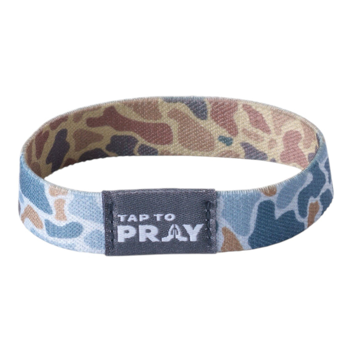 Tap To Pray® Wristband – River Rock Camo - Sahara and Copper