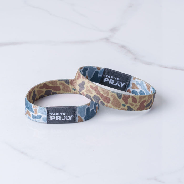 Tap To Pray™ Wristbands - River Rock Camo Sahara and Copper