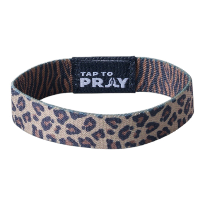 Tap To Pray® Wristband – Safari Leopard