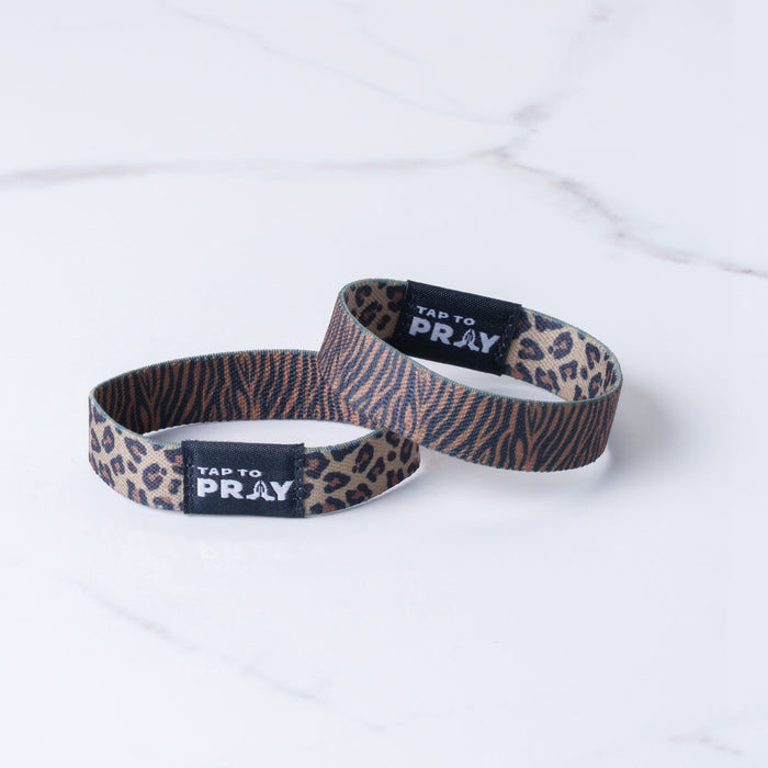 Tap To Pray™ Wristbands - Safari Leopard