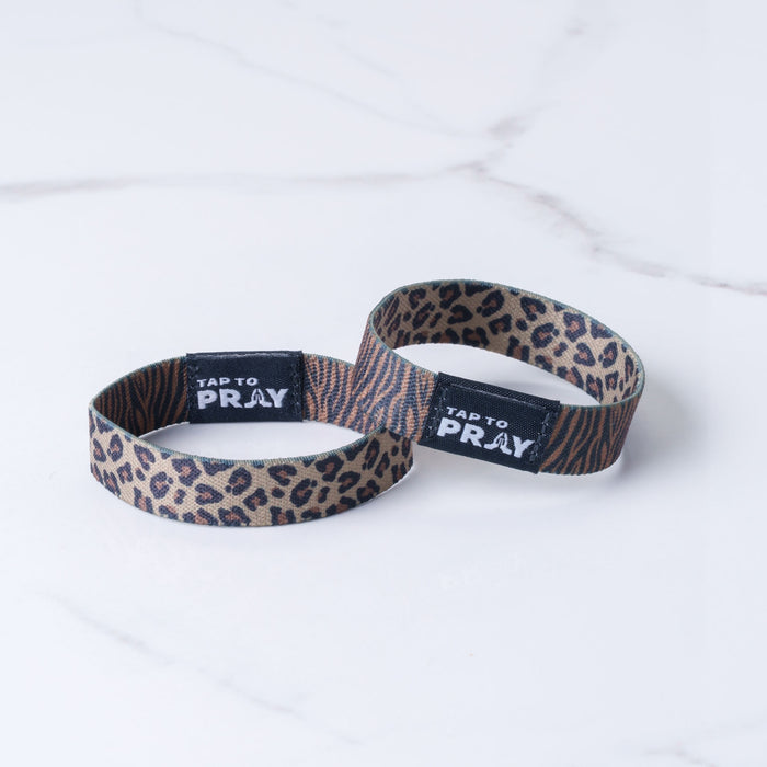 Tap To Pray™ Wristbands - Safari Leopard