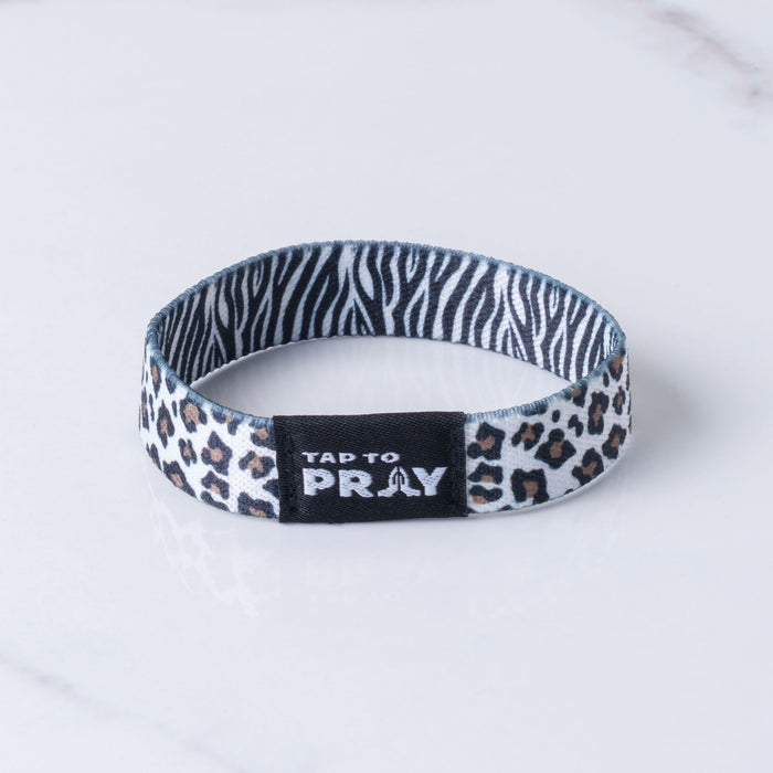 Tap To Pray™ Wristbands - Safari Zebra
