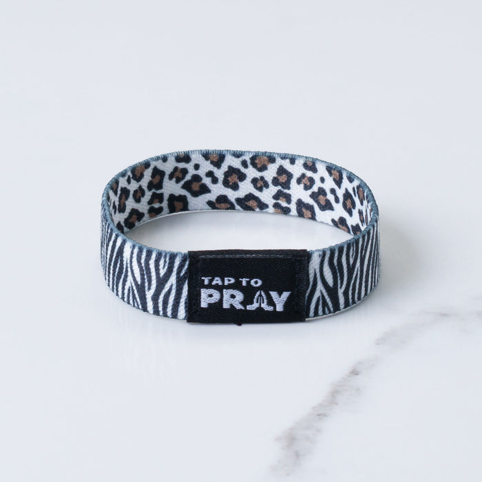 Tap To Pray™ Wristbands - Safari Zebra
