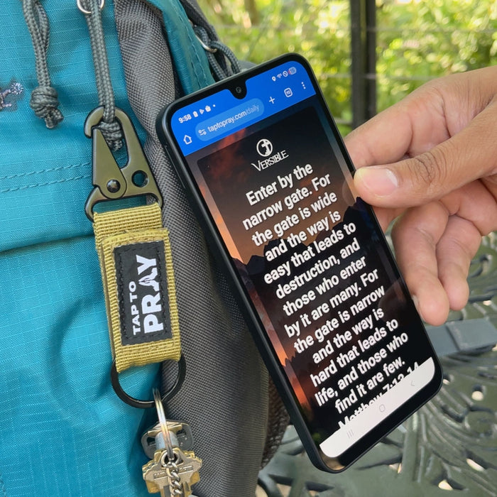 Tap To Pray™ - Tactical Carabiner Keychain