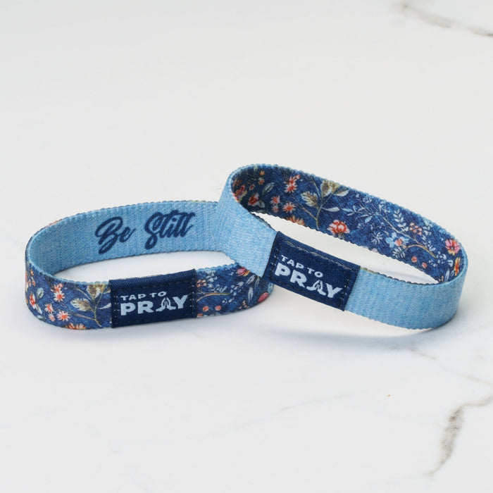 Tap To Pray® Wristband – Wildflower - Be Still