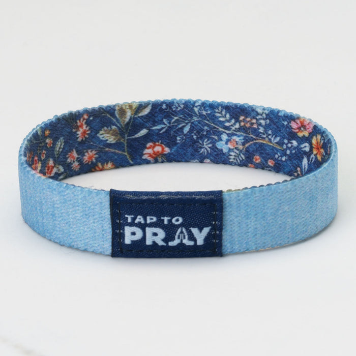Tap To Pray® Wristband – Wildflower - Be Still