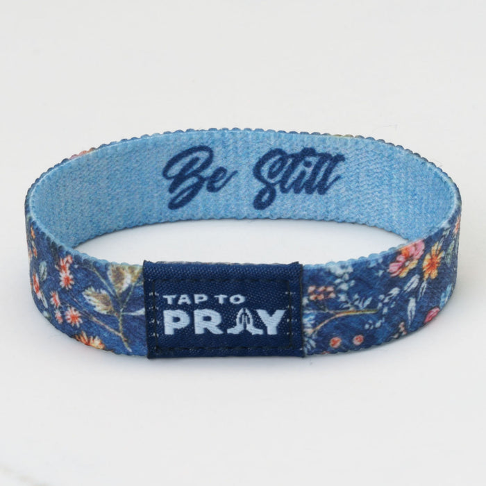 Tap To Pray® Wristband – Wildflower - Be Still