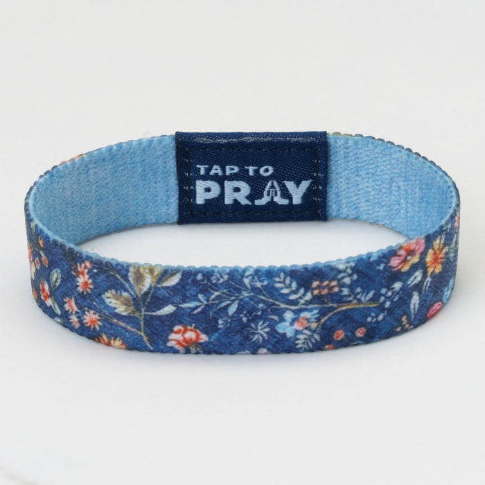 Tap To Pray® Wristband – Wildflower - Be Still