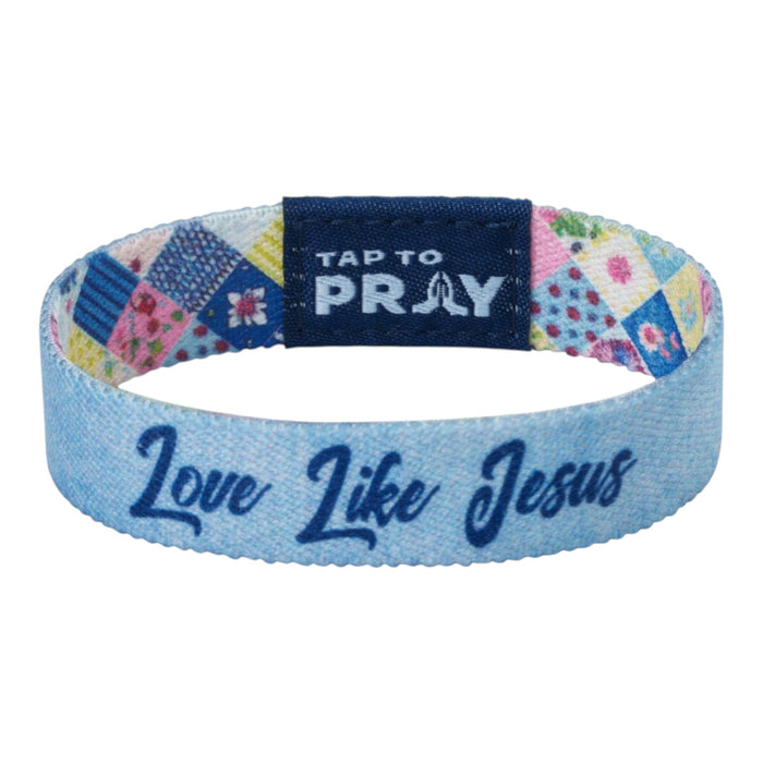 Tap To Pray® Wristband – Patchwork - Love Like Jesus