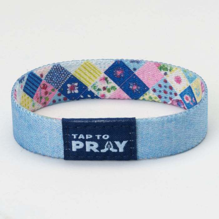 Tap To Pray® Wristband – Patchwork - Love Like Jesus