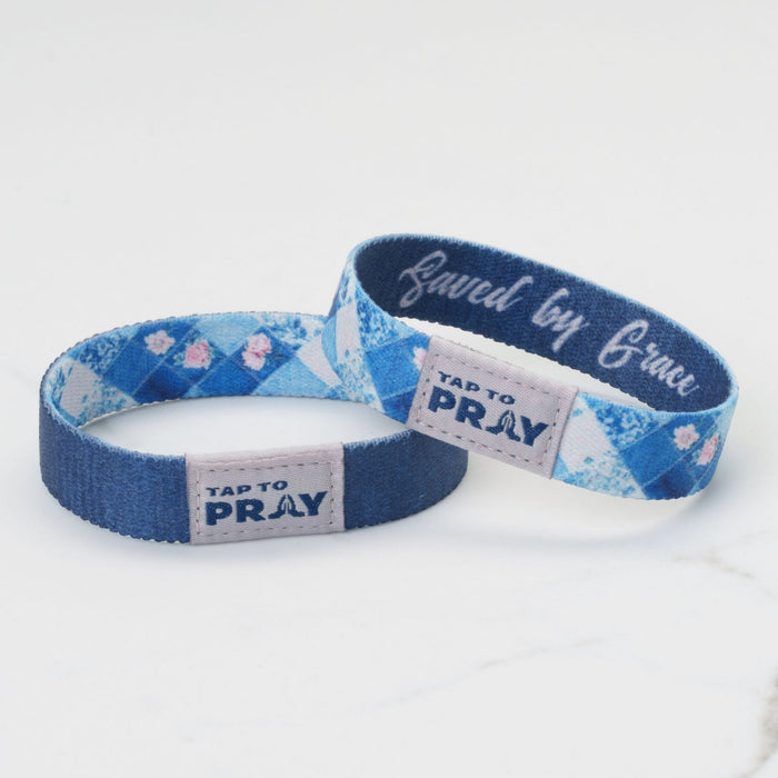 Tap To Pray® Wristband – Patchwork - Saved by Grace