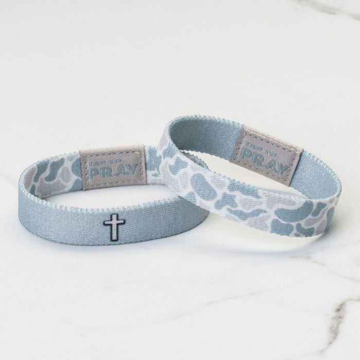 Tap To Pray® Wristband – River Rock Camo - Aspen