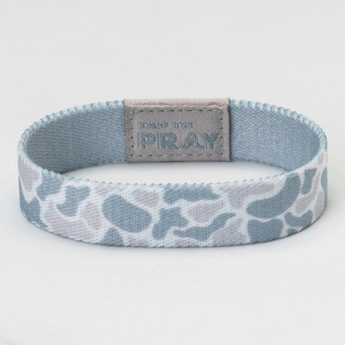 Tap To Pray® Wristband – River Rock Camo - Aspen