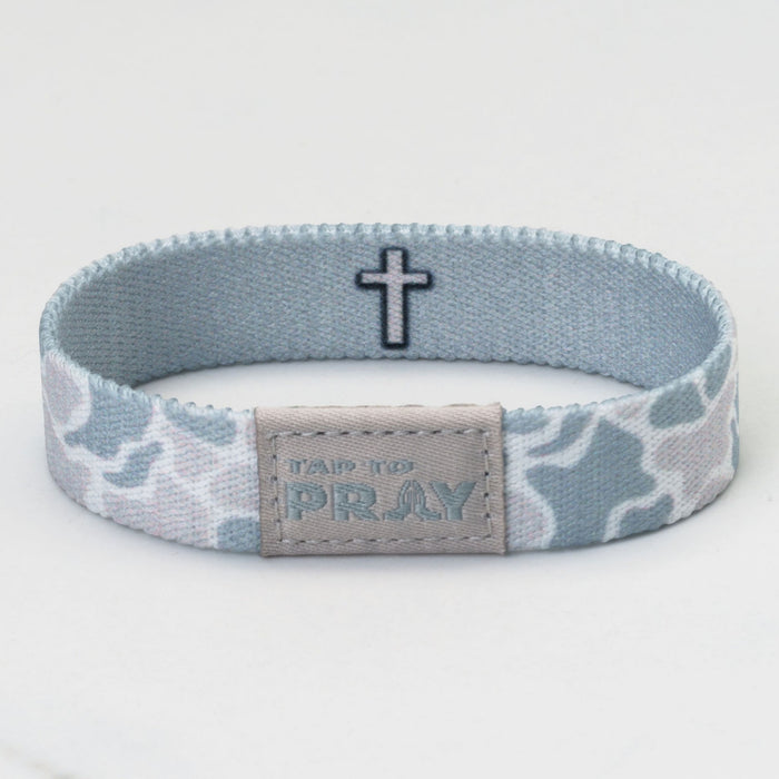 Tap To Pray® Wristband – River Rock Camo - Aspen