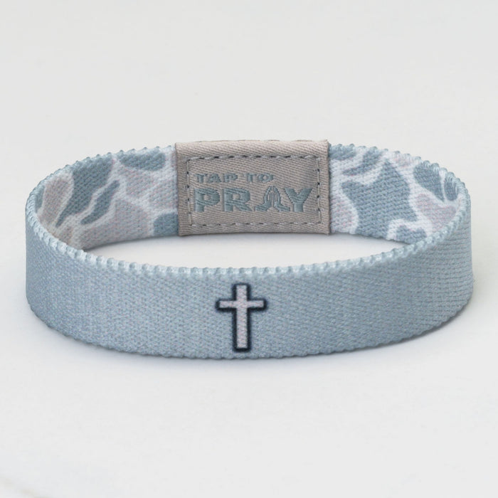 Tap To Pray® Wristband – River Rock Camo - Aspen