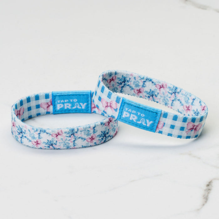 Tap To Pray® Wristband – Blue Belle