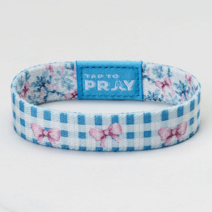 Tap To Pray® Wristband – Blue Belle