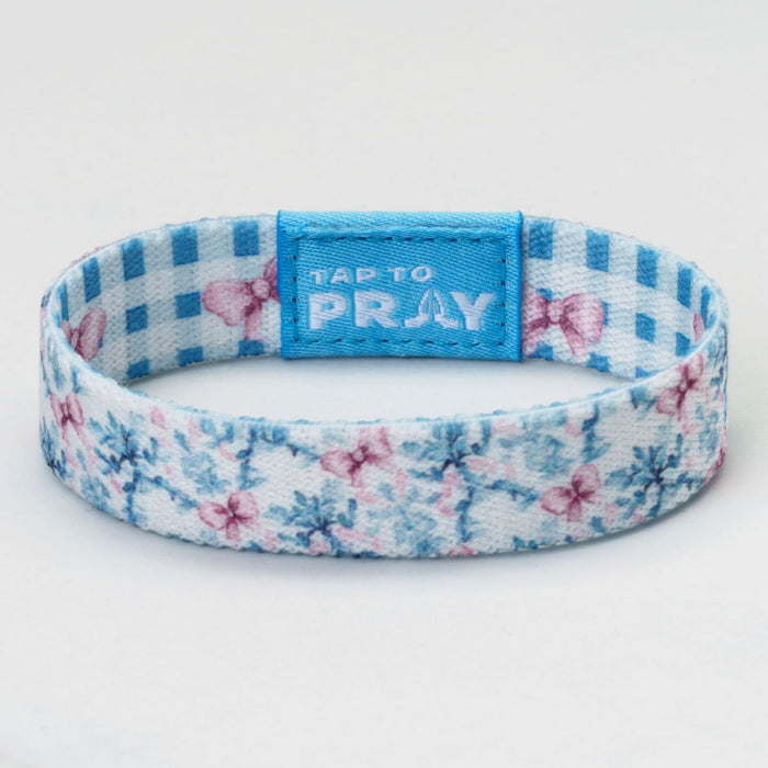 Tap To Pray® Wristband – Blue Belle