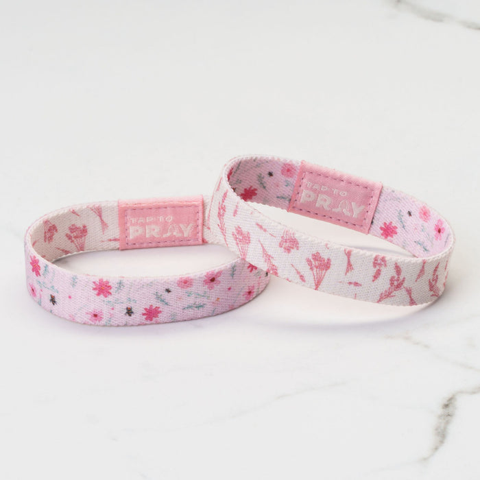 Tap To Pray® Wristband –  Meadows - Pink