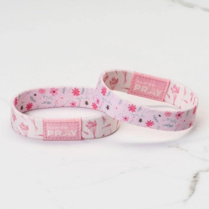 Tap To Pray® Wristband –  Meadows - Pink