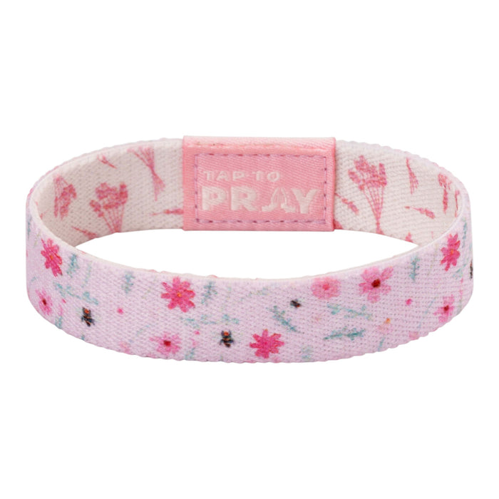 Tap To Pray® Wristband –  Meadows - Pink