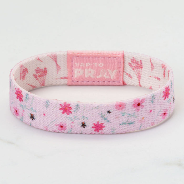 Tap To Pray® Wristband –  Meadows - Pink