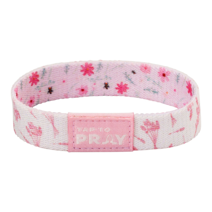 Tap To Pray® Wristband –  Meadows - Pink