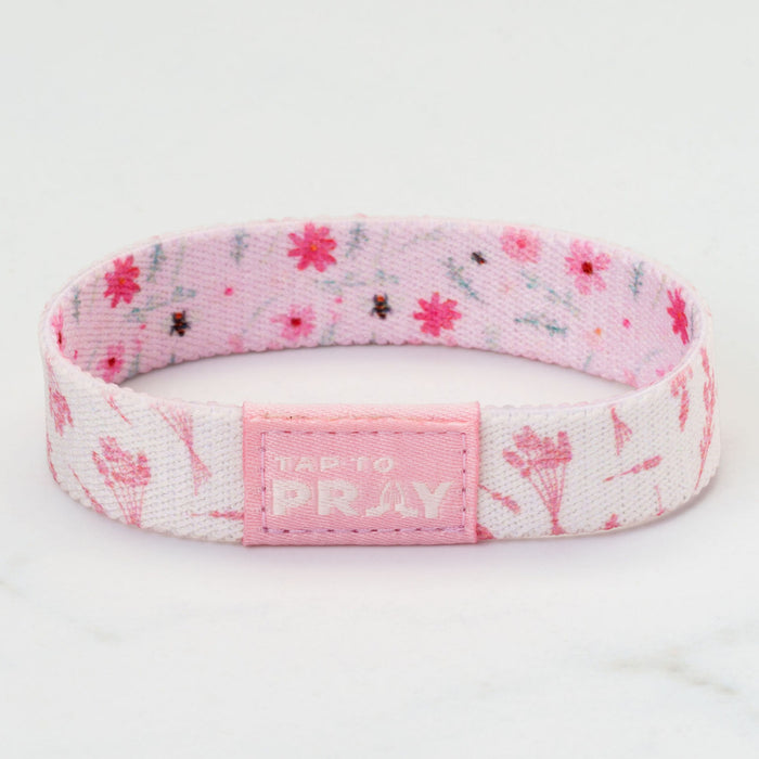 Tap To Pray® Wristband –  Meadows - Pink