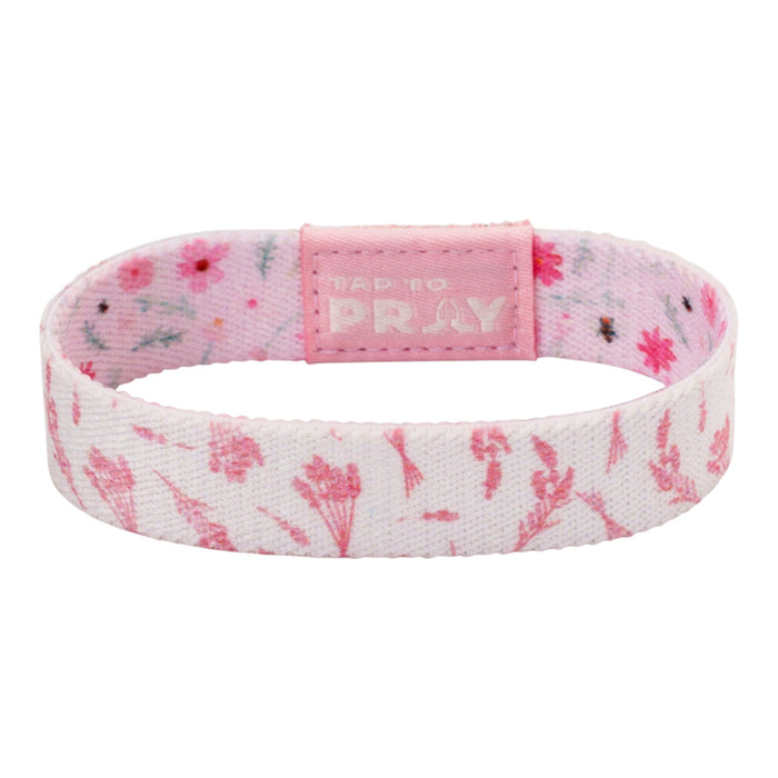 Tap To Pray® Wristband –  Meadows - Pink