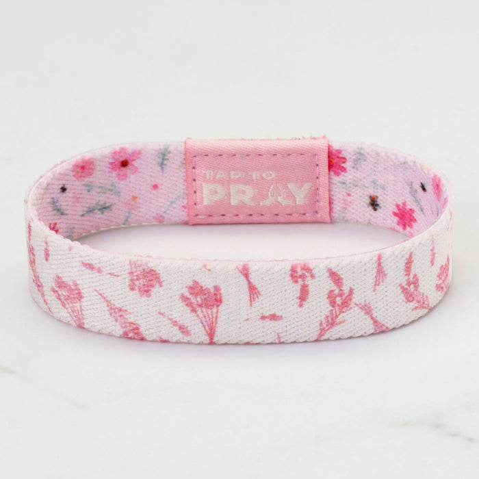 Tap To Pray® Wristband –  Meadows - Pink