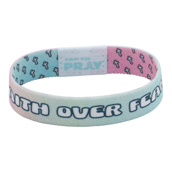 Tap To Pray® Wristband – Crosses- Faith Over Fear