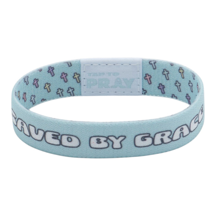 Tap To Pray® Wristband – Crosses- Saved By Grace
