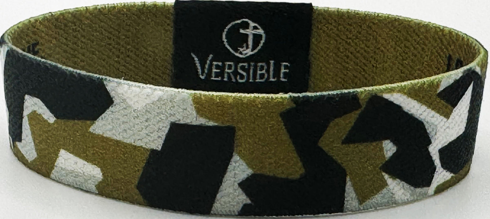 Team Camo / Philippians 4:13 Wristband