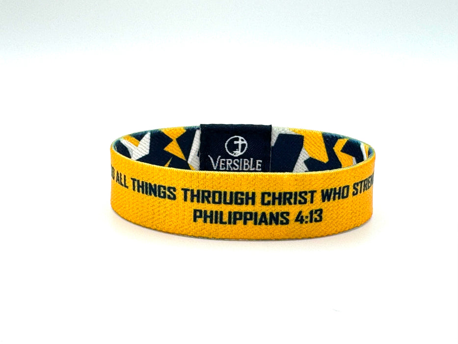 Team Camo / Philippians 4:13 Wristband