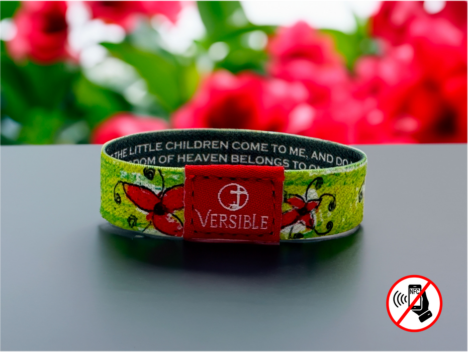 Versible® Wristbands - Fire Flower - Survivor Series / Matthew 19:14