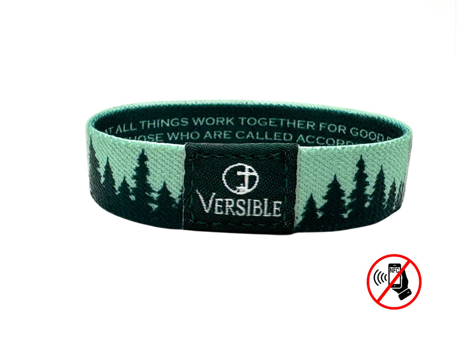 Versible® Wristbands - Forest Edge / Romans 8:28